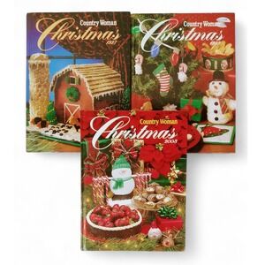 Country Woman Christmas 1997 1999 2003 Bundled Lot of 3‎ Cookbook Craft Books